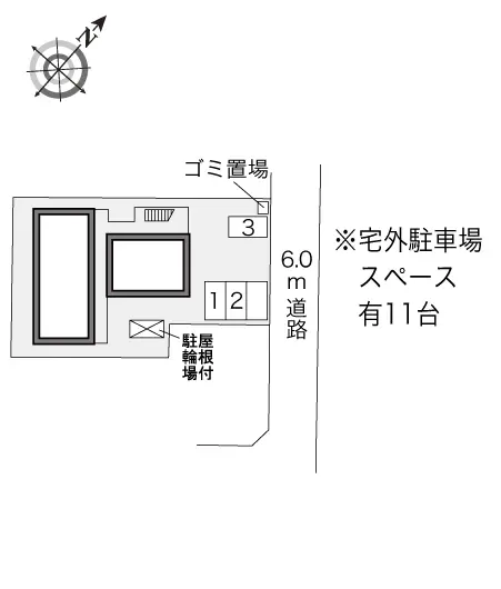 ★手数料０円★苫小牧市花園町４丁目　月極駐車場（LP）